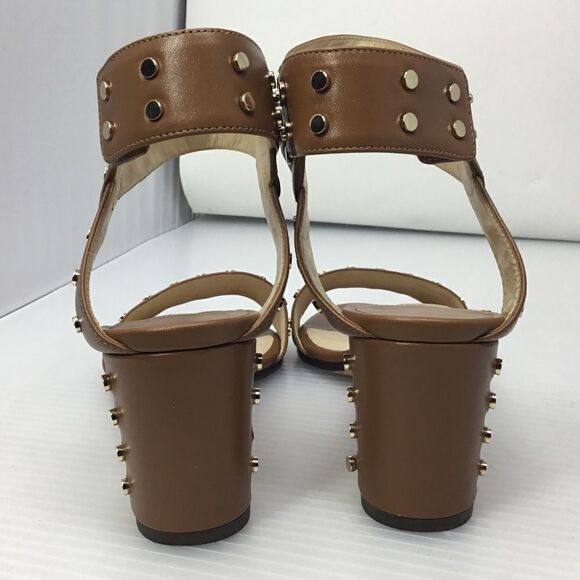 Jimmy Choo Brown Veto Studded Leather Sandals (B1) - Picture 4 of 8